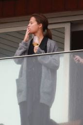 Alicia Vikander on Her Hotel Balcony Rio de Janeiro 5/27/2016 