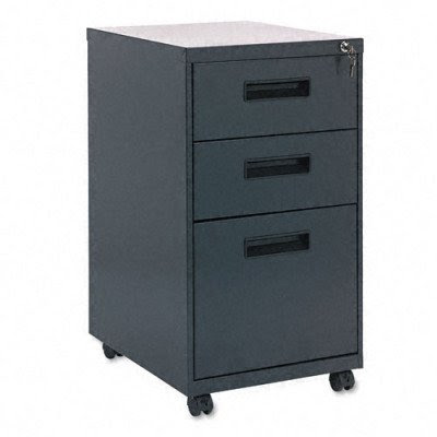 Alera PA532820CH Three-Drawer Mobile Pedestal File, 15-7/8w x28-1/4h x19-3/4d, Charcoal On Sale