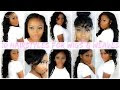 Beautiful weavon fixing styles for a perfect hairdo