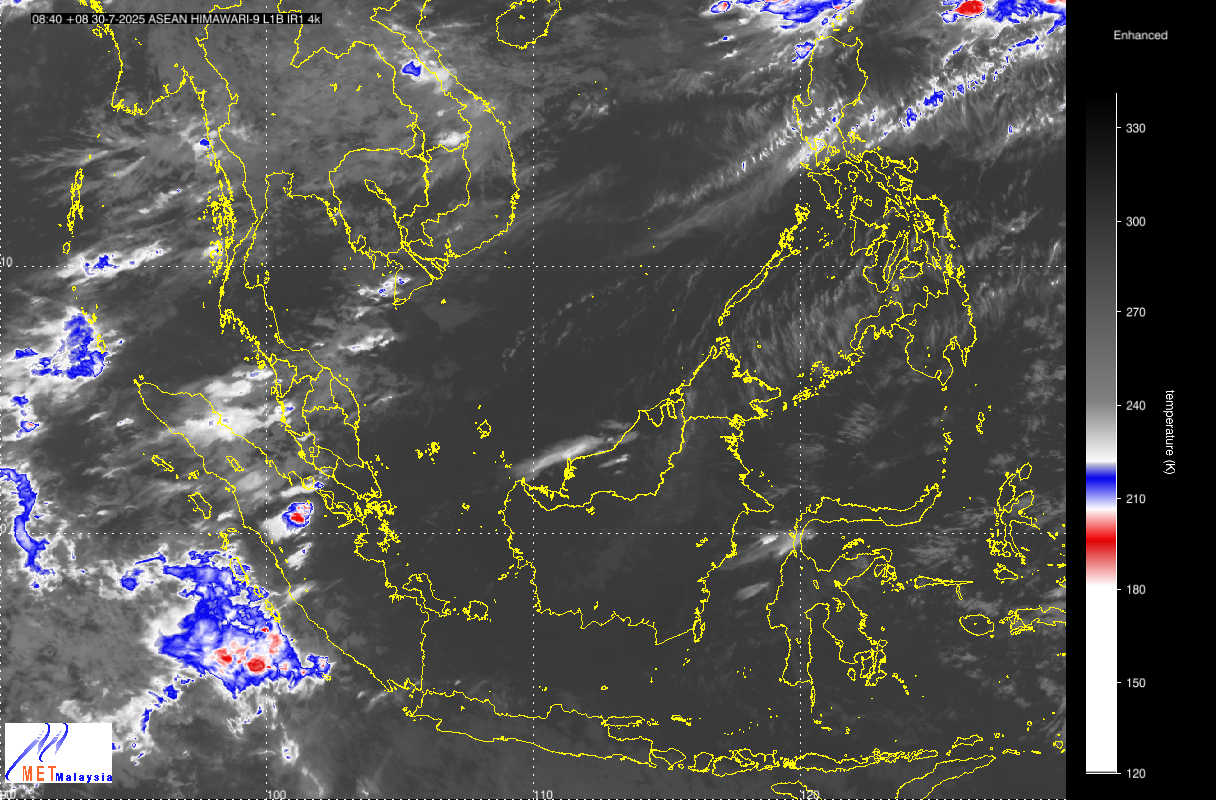 Satellite(courtesy of Malaysian meteorological Department)