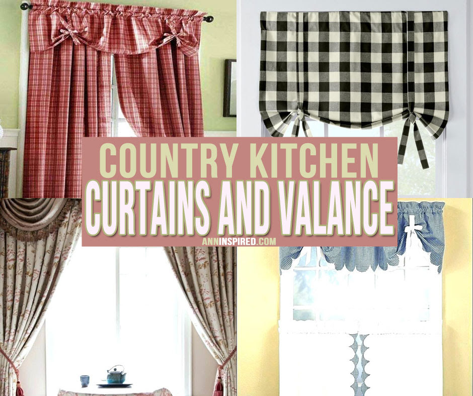 kitchen curtains and valances clearance