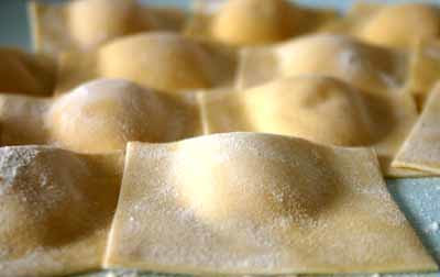 Butternut Pumpkin, Sage butter and Goat's cheese Ravioli