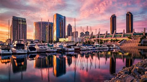 But sunlight contains more than just uv light. Wallpaper San Diego, harbor, Sunset, sunrise, water