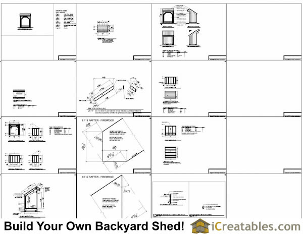 of our 4x6 firewood shed plans they are the 4x8 firewood shed plans