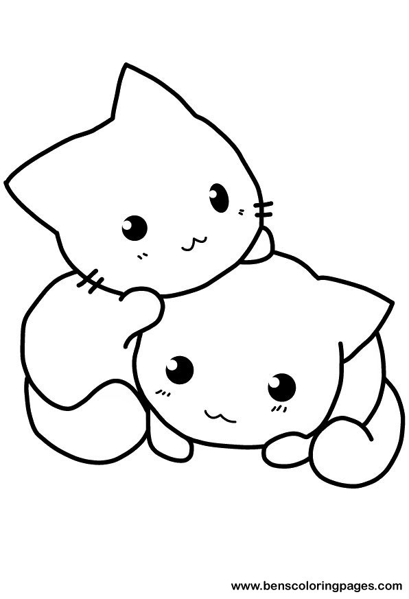 Download Cute cat coloring pages to download and print for free