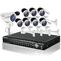 Zmodo 16 CH CCTV H.264 Security Network Remote Viewing DVR System With 8 Outdoor Day Night Waterproof Sony CCD Camera 1TB HDD