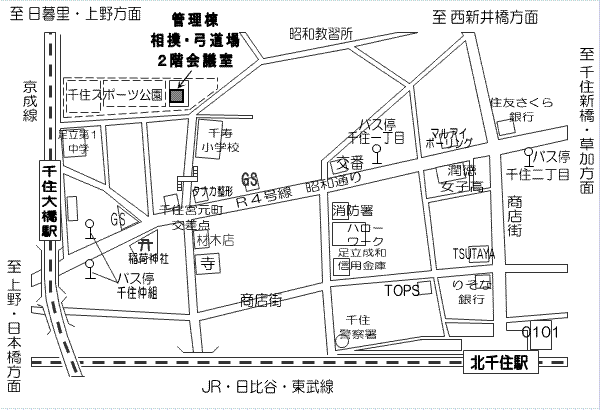 北千住地図