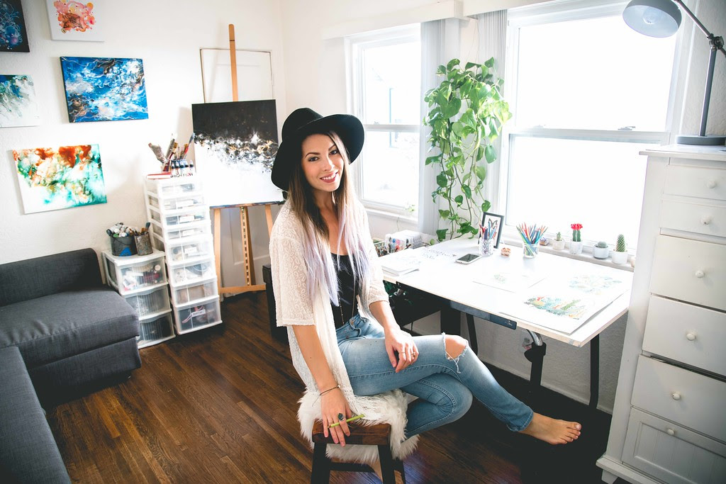 Rachel in her San Diego Studio 