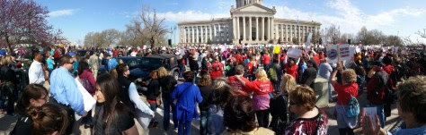 teachers rally capitol contest