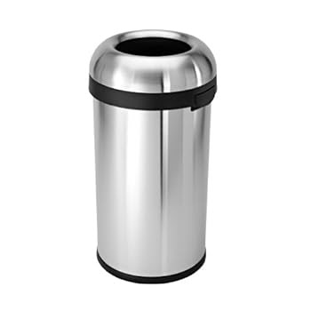 Simplehuman Poubelle ouverte Finition inox brossé 60 L (Import Grande Bretagne) Simplehuman Poubelle ouverte Finition inox brossé 60 L (Import Grande Bretagne)