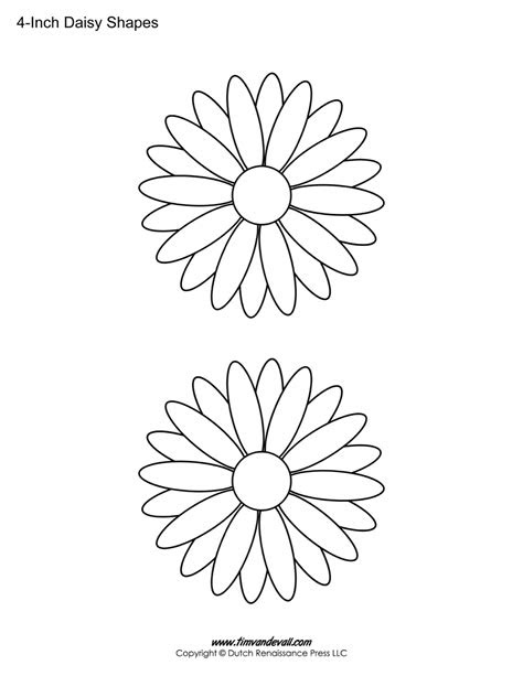  daisy templates tims printables
