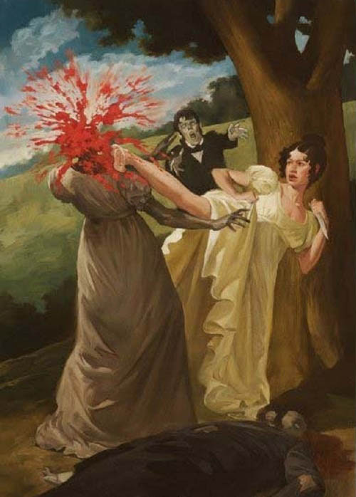 pictures of zombies faces. Prejudice and Zombies or