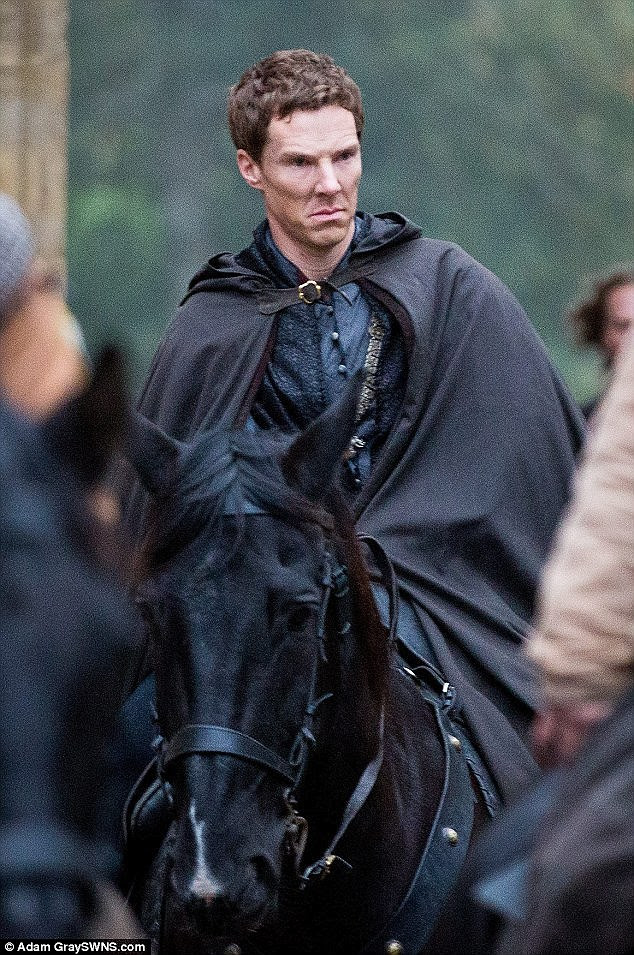Actor Benedict Cumberbatch (shown) is as closely related to Richard III as the Queen, a genealogist has claimed. Professor Kevin Schürer - the historian who confirmed the identity of the old king's remains when they were discovered in a Leicester car park - said that the pair are second cousins, 16 times removed
