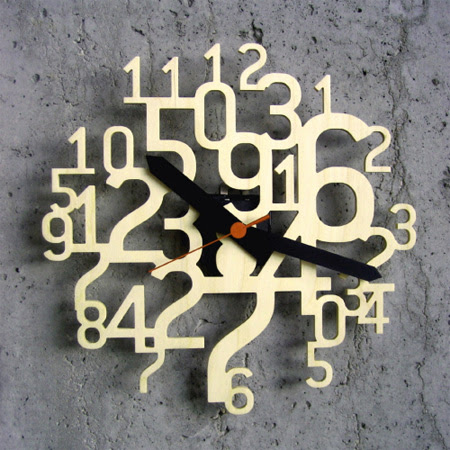Modern Clocks and Creative Clock Designs Seen On  www.coolpicturegallery.net Uhrzahl Clock