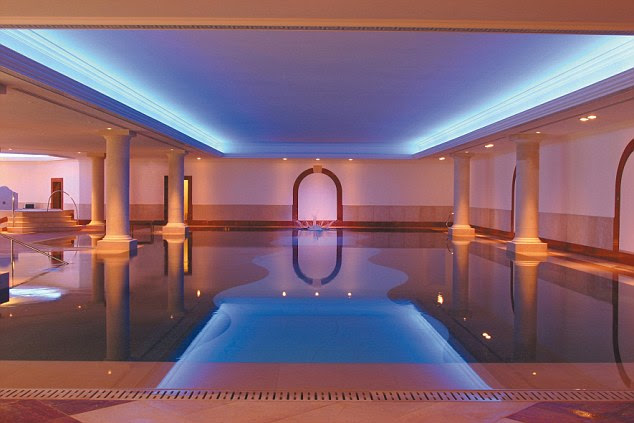 Deluxe: The pool at The Spa, the luxury facility Stuart Lancaster's side will have access to