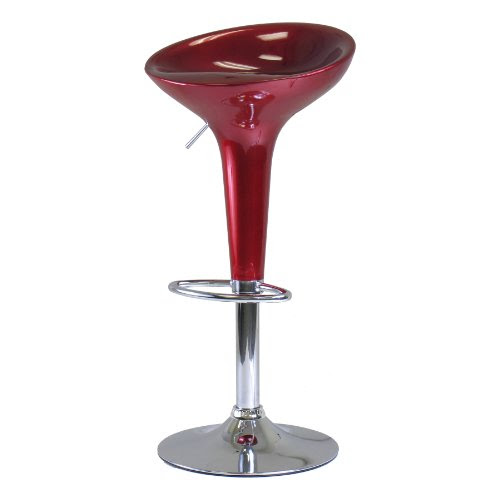Christmas Winsome Wood Spectrum Air Lift Swivel Adjustable Stool, Single, Red Deals