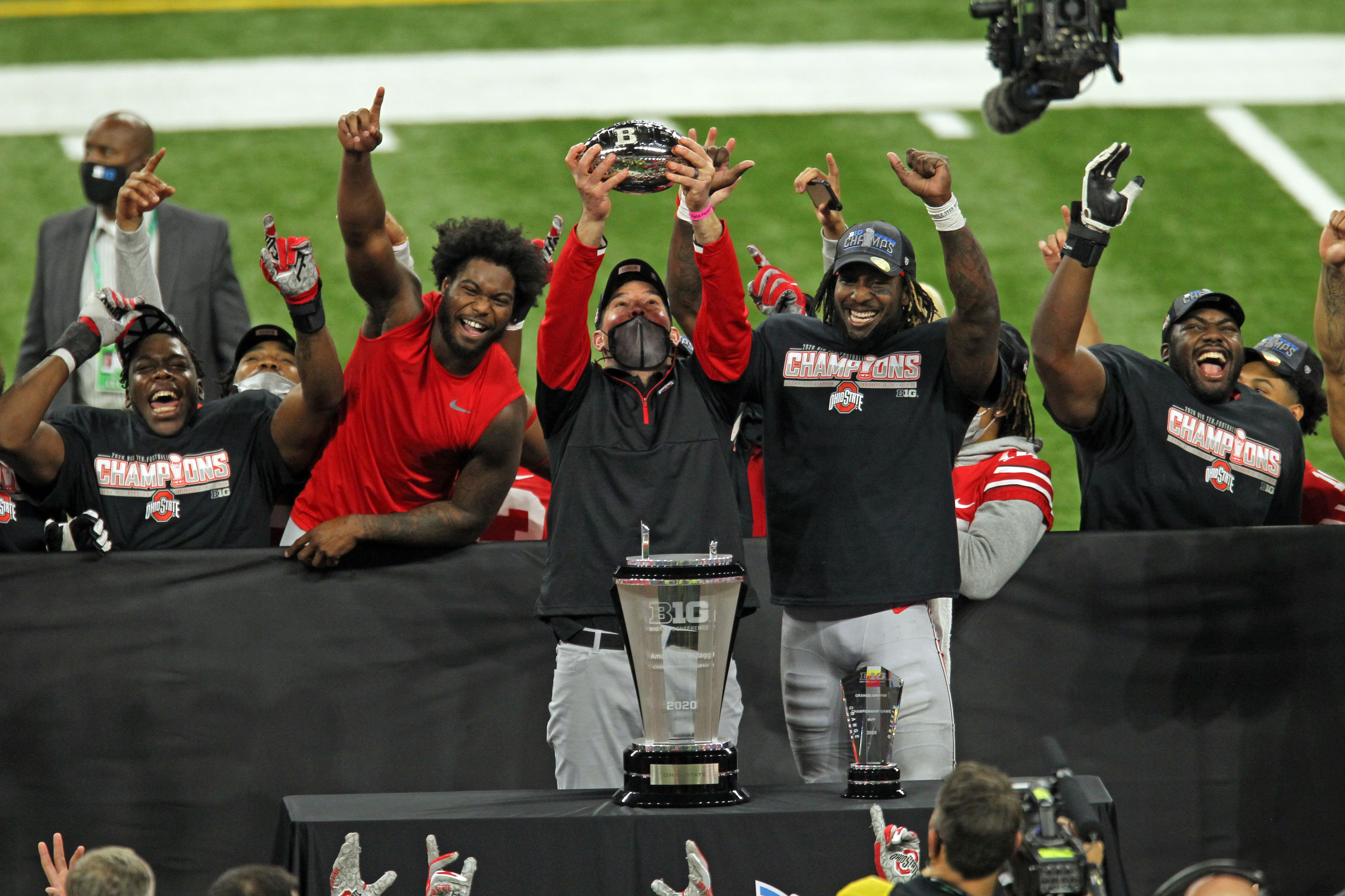 Northwestern & Ohio State Marching Band Srar Spangled 2022 Big Ten Championship