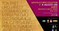 LAPILLI Locandina mostra Artisti per la pace
