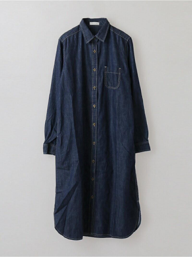 E Hyphen World Gallery Peace デニムマキシシャツ イーハイフン