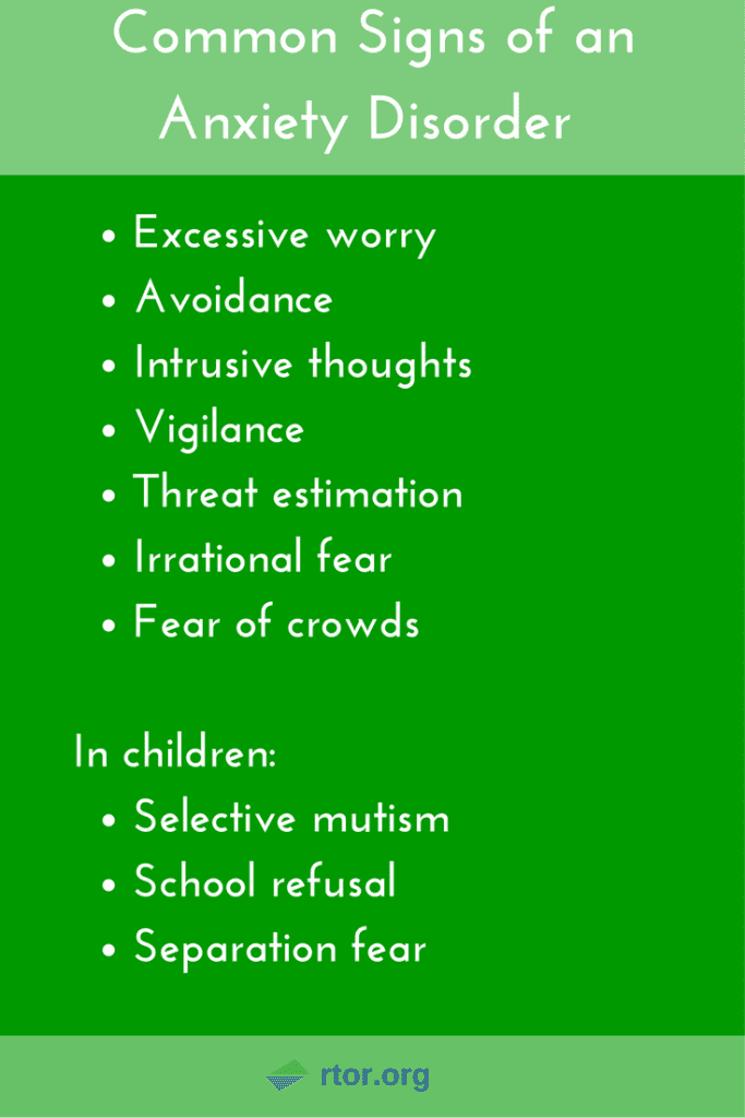 Anxiety  Resources To Recover