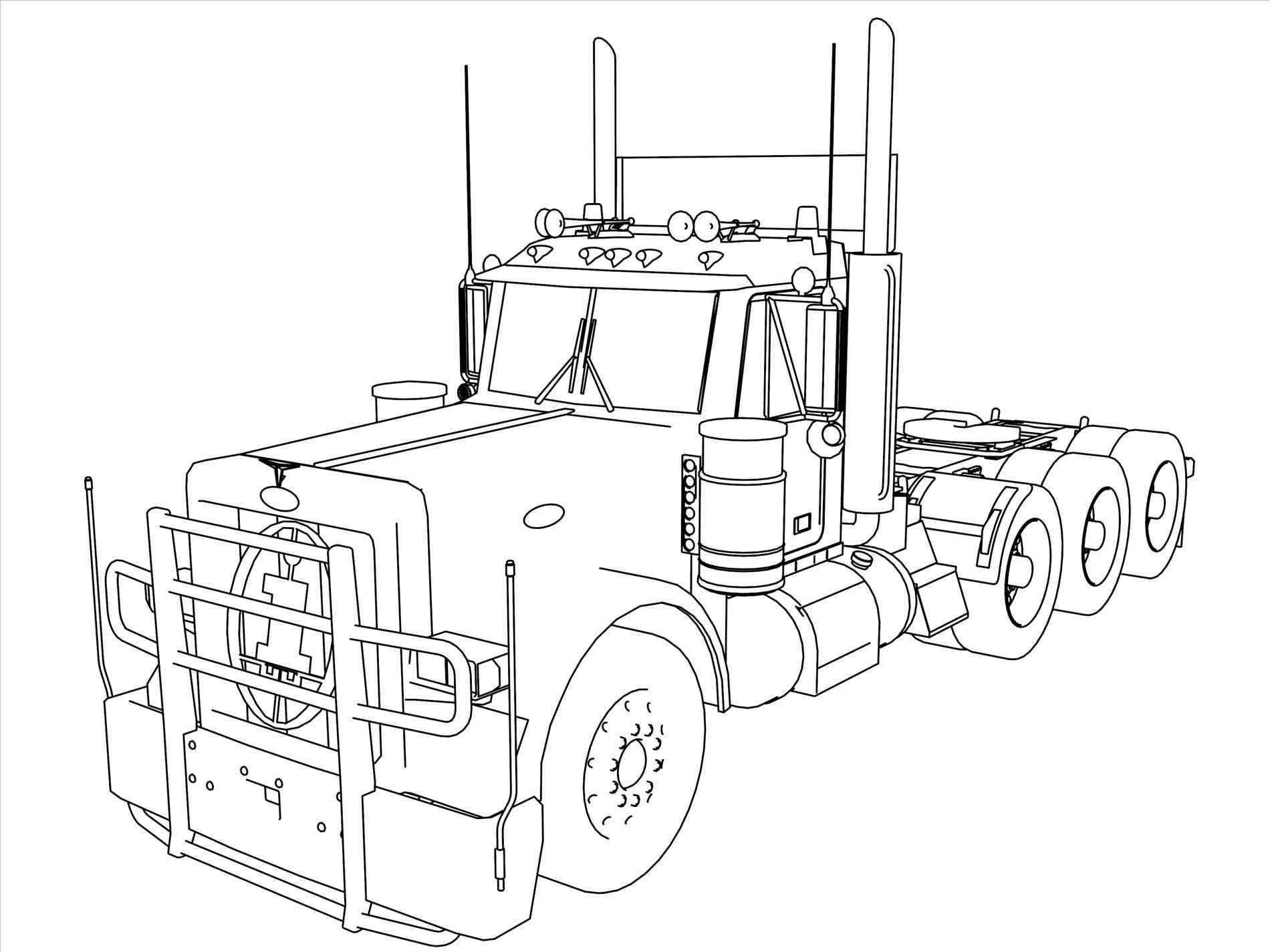 Truck And Trailer Coloring Pages at GetColorings.com ...