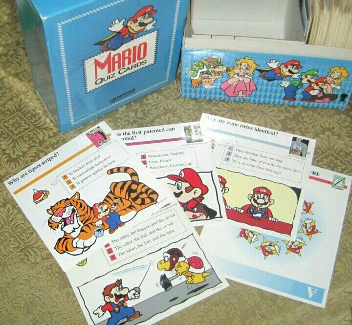 Mario Quiz Cards Video Games Amino