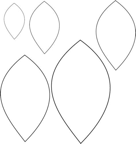  8 best images of printable flower template leaf leaves templates