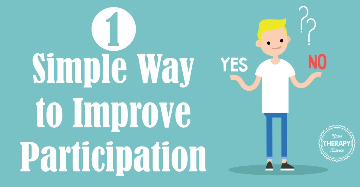 One Simple Way to Improve Participation
