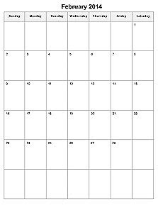 All of these calendars are designed to print on standard sheets of 8 1/2 x 11 paper. printable calendar template mini image