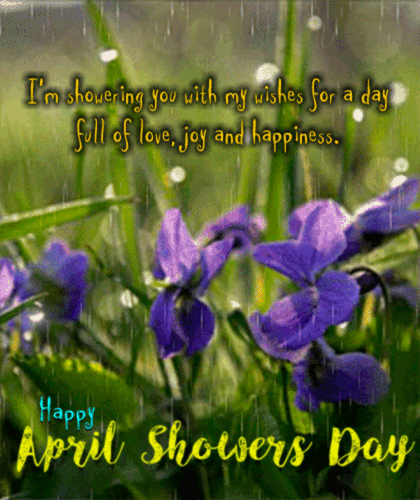 Showering You With My Wishes Free April Showers Day Ecards 123 Greetings