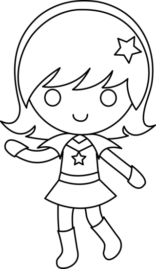 Free Girl Black And White Clipart, Download Free Clip Art, Free Clip Art on  Clipart Library
