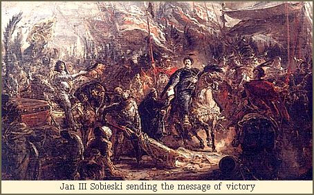 Jan III Sobieski sending the message of victory