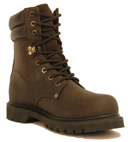 Men's Itasca Force 10 Safety Toe Boot Brown, BROWN, 7.5