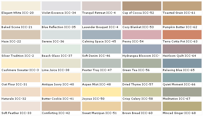 Behr Paints Behr Colors Behr Paint Colors Behr Interior Paint Chart Chip Sample Swatch Palette Color Charts Exterior Interior Wall