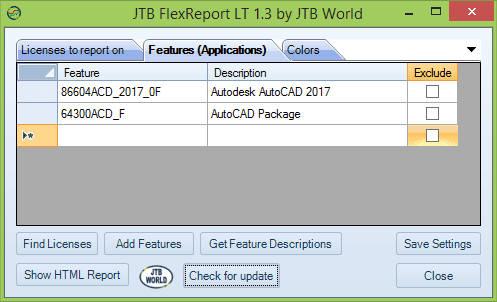 JTB FlexReport LT 1.3