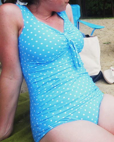 pin up on the beach close