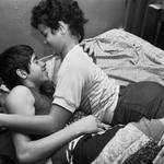 Martin and his girl friend, who live together, in bed. 1984 - 85