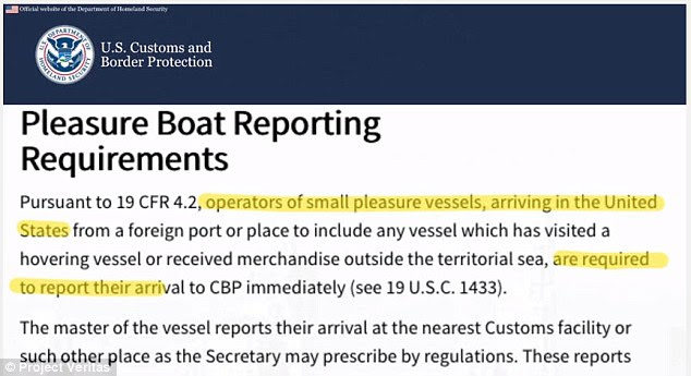 According to federal law, boaters who cross from Canada to the US must notify the Customs and Border Protection agency, but it's an open question whether they do -- or even know about the requirement