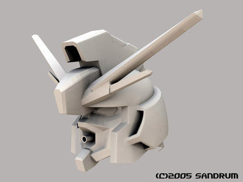 raider gundam seed 3d mesh cg sandrum
