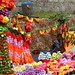 Streetside sales of colorful pooja gear