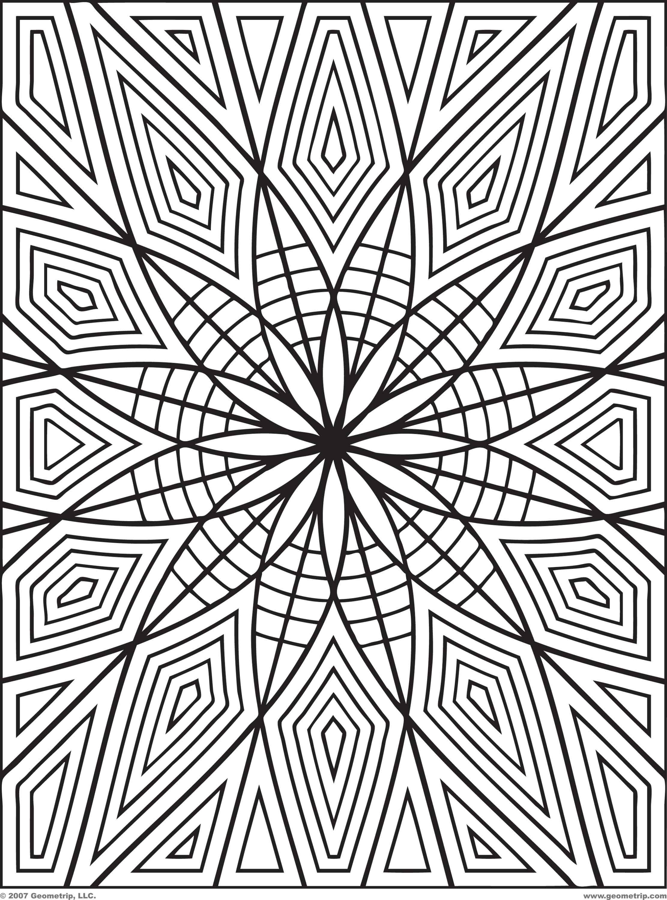 Hard Geometric Coloring Pages at GetColorings com Free Hard Geometric Coloring Pages at GetColorings com Free