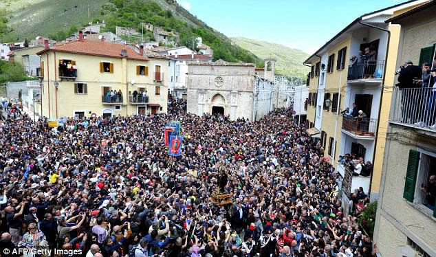 Thousands of people descended on the sleepy town on May 1
