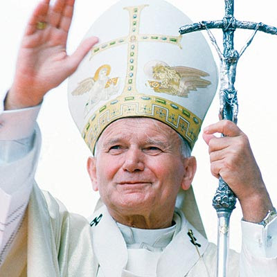 The Pope carries a dead «Jesus». He cant even save him self.