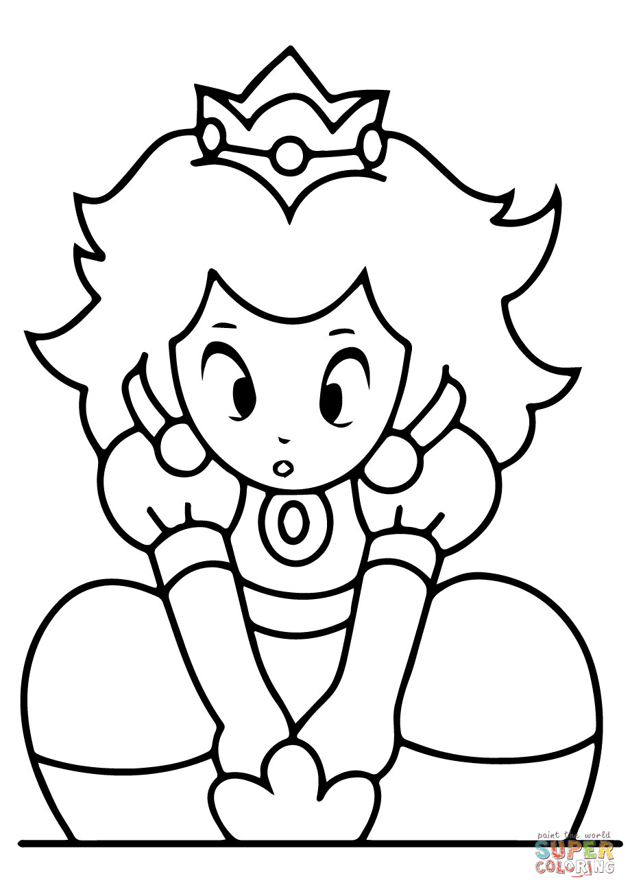 Download Mario Bros Peach Coloring Pages - Coloring Home