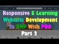 Responsive E Learning WebSite Development In PHP With PDO Part 2 Overview Of Admin Side