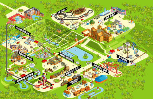 Alton Towers Water Park Map