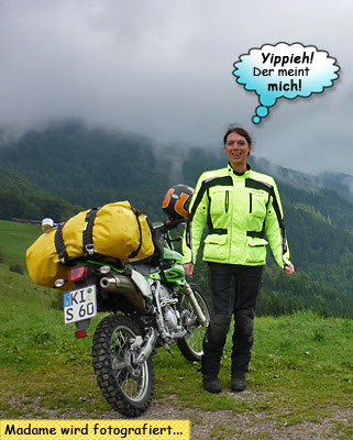 Svenja auf dem Col du Bonhomme an der Route des Crêtes
