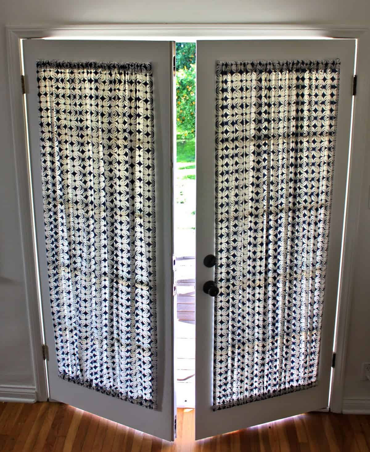 DIY French Door Curtain Panel Tutorial | Pretty Prudent