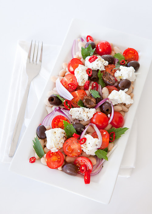 Donna Hay's white bean salad with ricotta