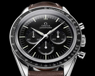 ... near replica of the watch worn by astronaut Wally Schirra. (Omega